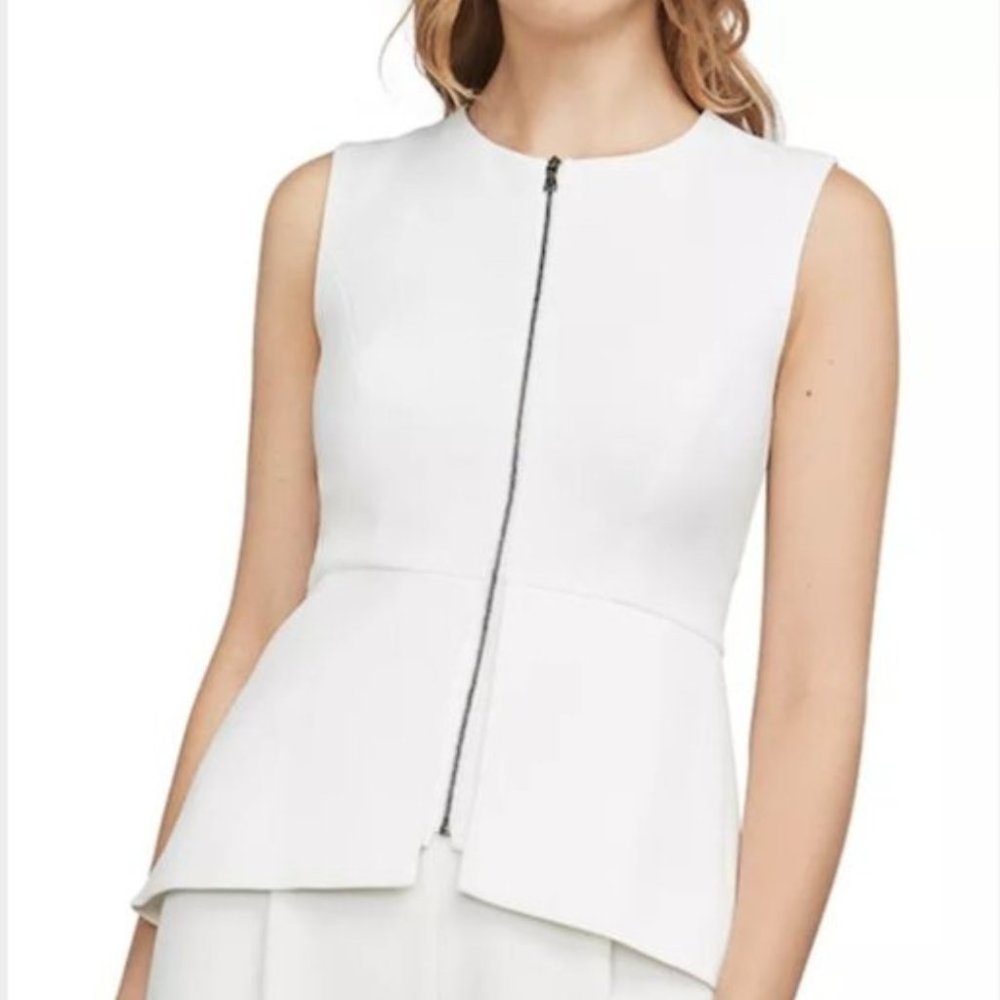 BCBGMAXAZRIA Abrielle Peplum Top XXS